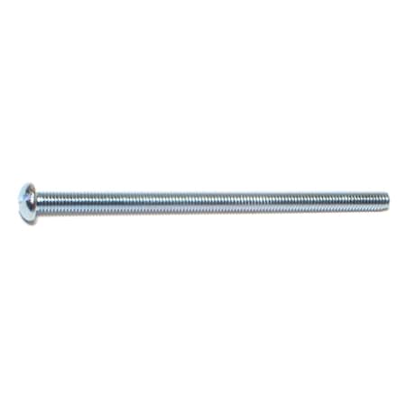 Midwest Fastener #10-32 x 3-1/2 in Slotted Round Machine Screw, Zinc Plated Steel, 15 PK 68283